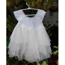 White  crocheted dress